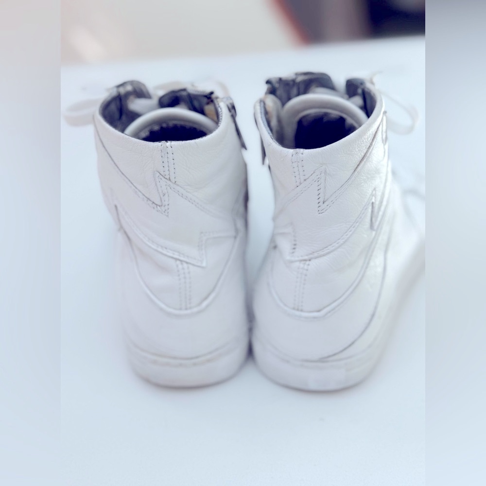 Zadig & Voltaire Women's White High Flash High-Top Platform Sneakers - Picture 14 of 15